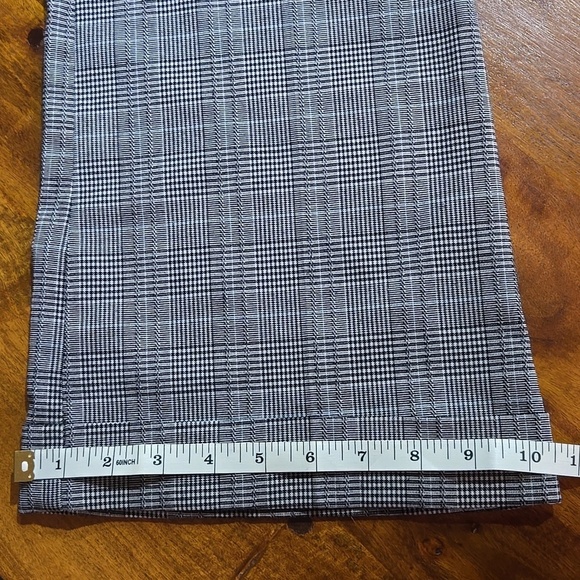 Star City Y2K Black And White Plaid Mid-Rise Cuffed Trouser Pants Size 7 - Picture 8 of 15